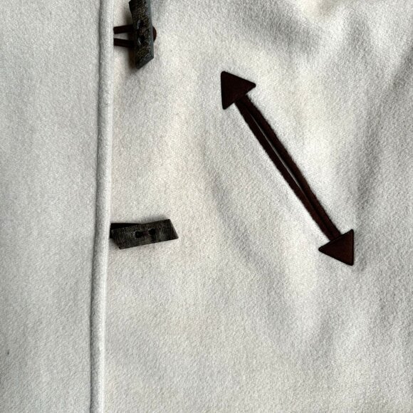 Lands End Overcoat Womens Wool Mohair Coat 14 Cottagecore Embroidered Western - Picture 5 of 8